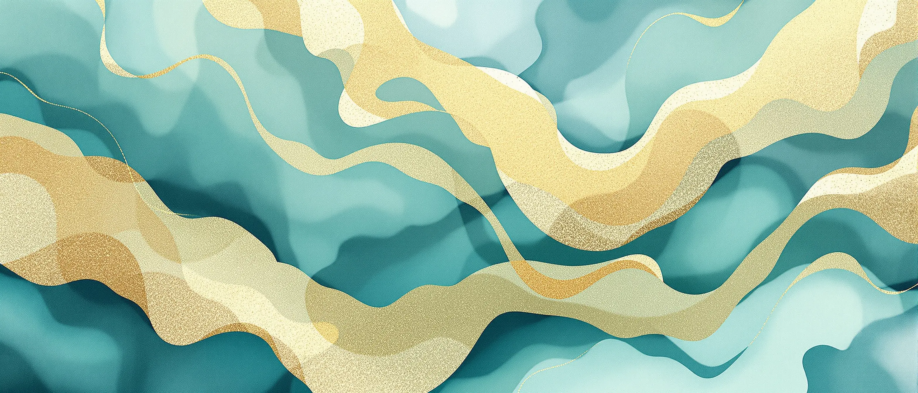 Flowing teal and gold abstract watercolor texture — semaglutide online prescription weight loss program