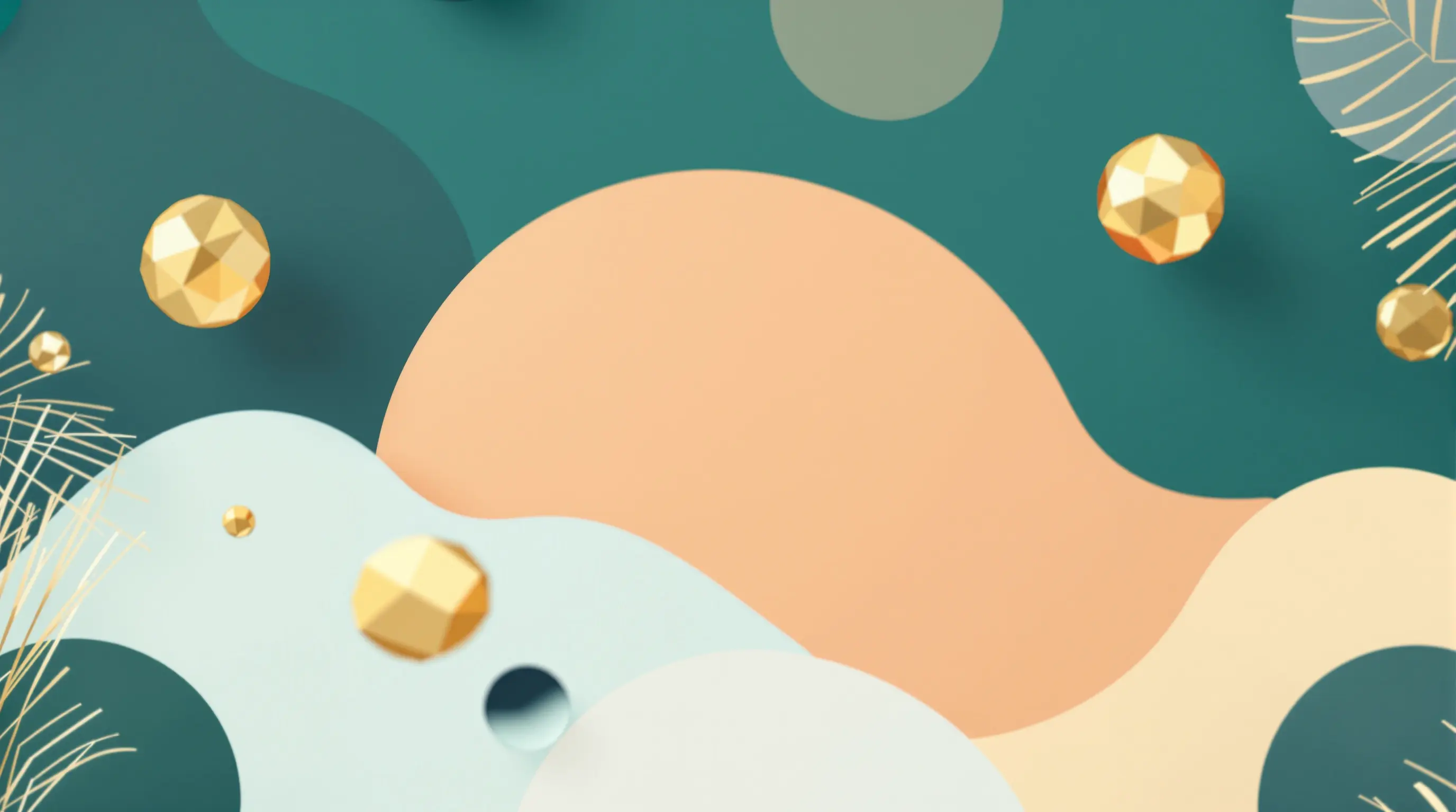 Abstract savings and coupon concept with warm amber and teal tones representing GLP-1 medication savings strategy