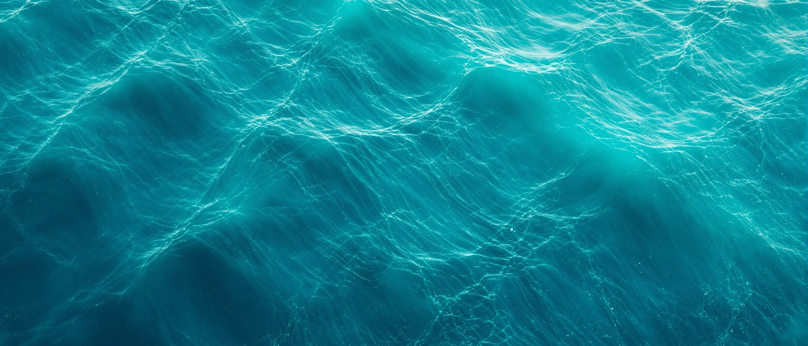 Calm teal ocean water texture with gentle ripples — Open Water Rx semaglutide weight loss background