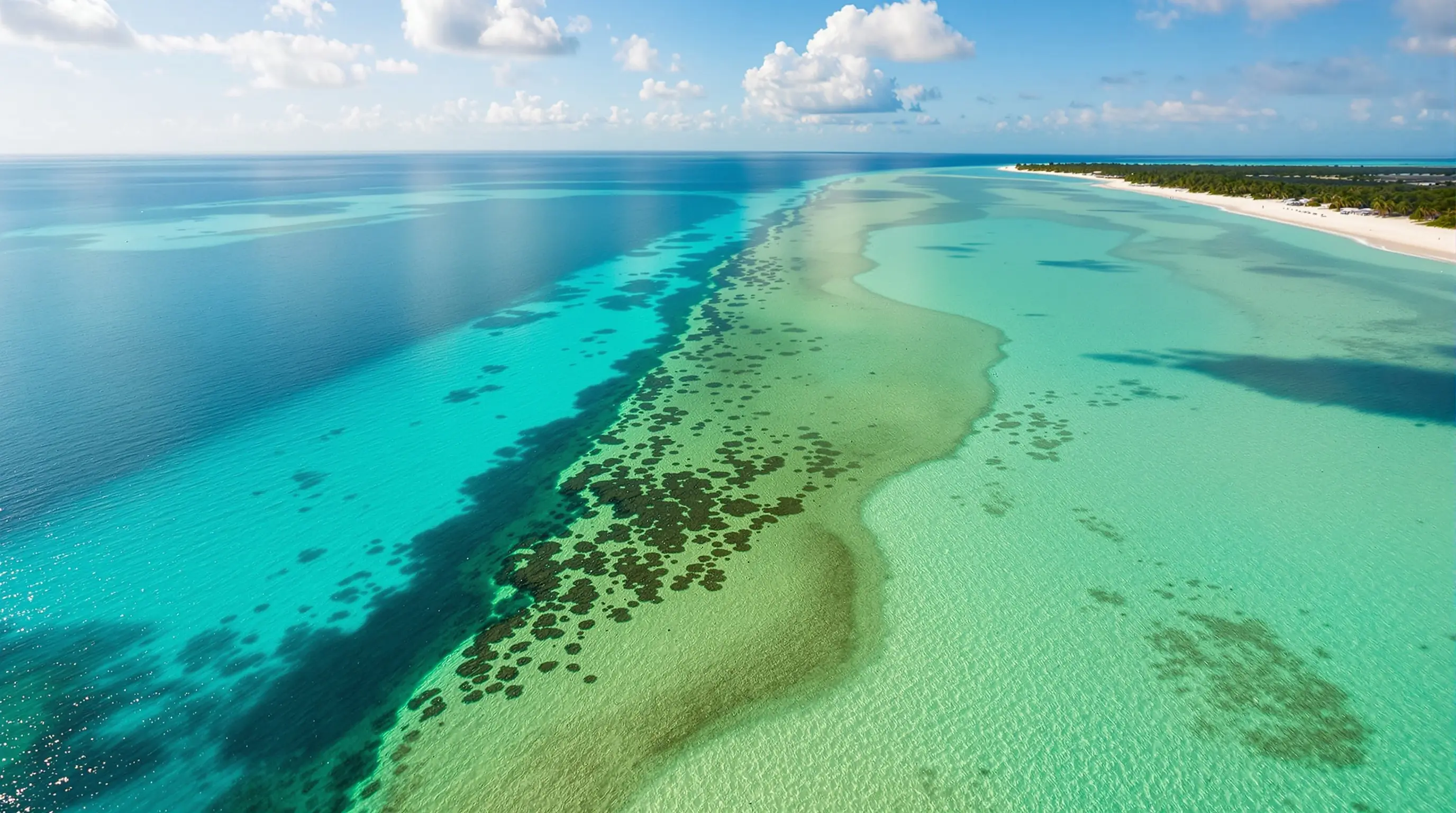Aerial drone view of turquoise Gulf of Mexico water near the Southwest Florida coast — Open Water Rx mission
