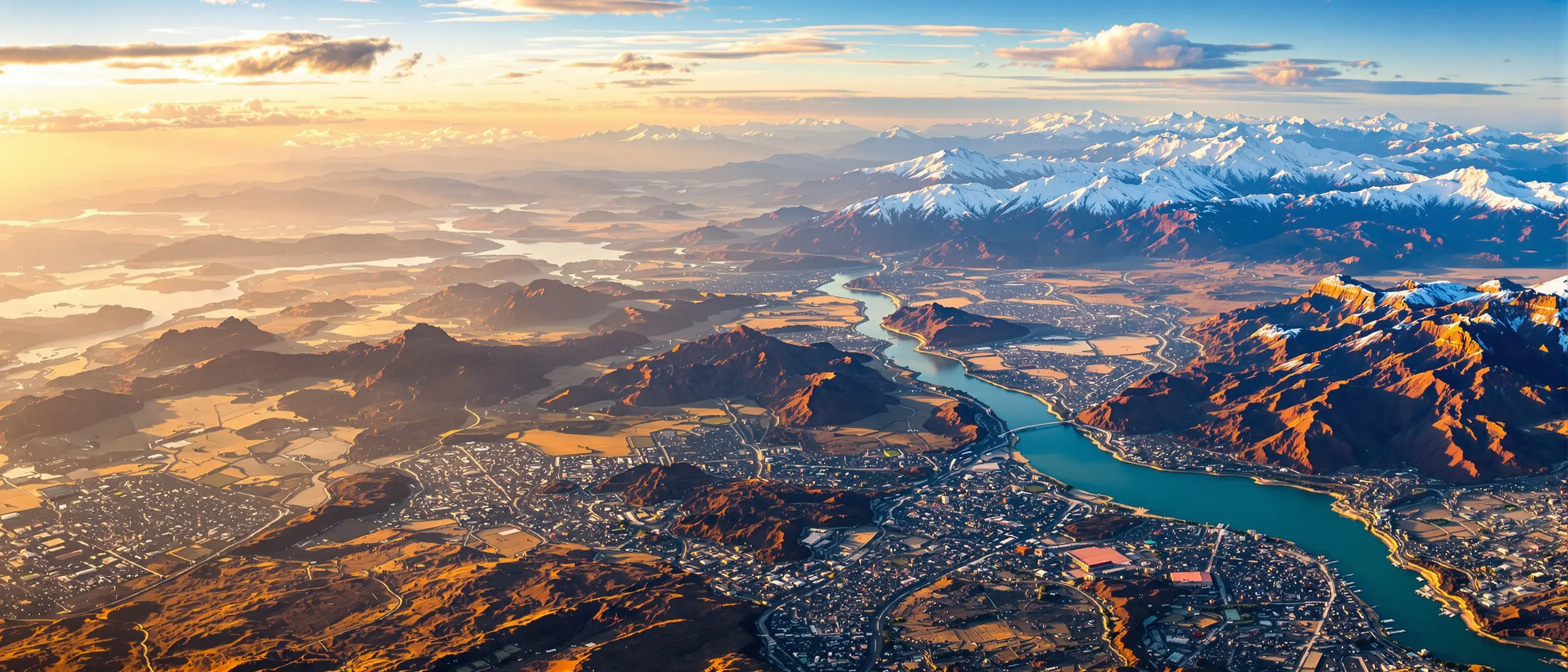 Aerial view of diverse American landscapes — Open Water Rx telehealth care where permitted across the United States